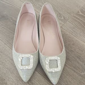 Kate Spade Glitter Embellished Flats 8.5